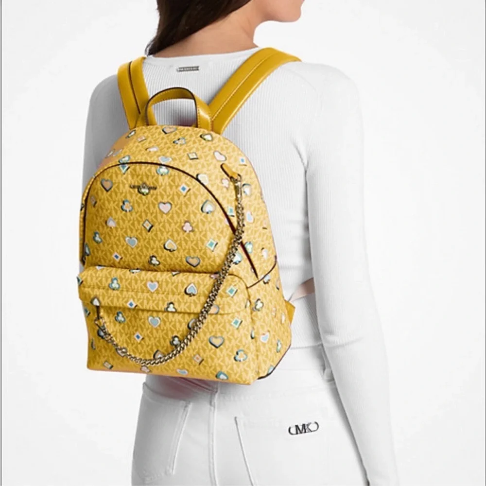 Michael Kors Slater Medium Printed Signature Logo Backpack